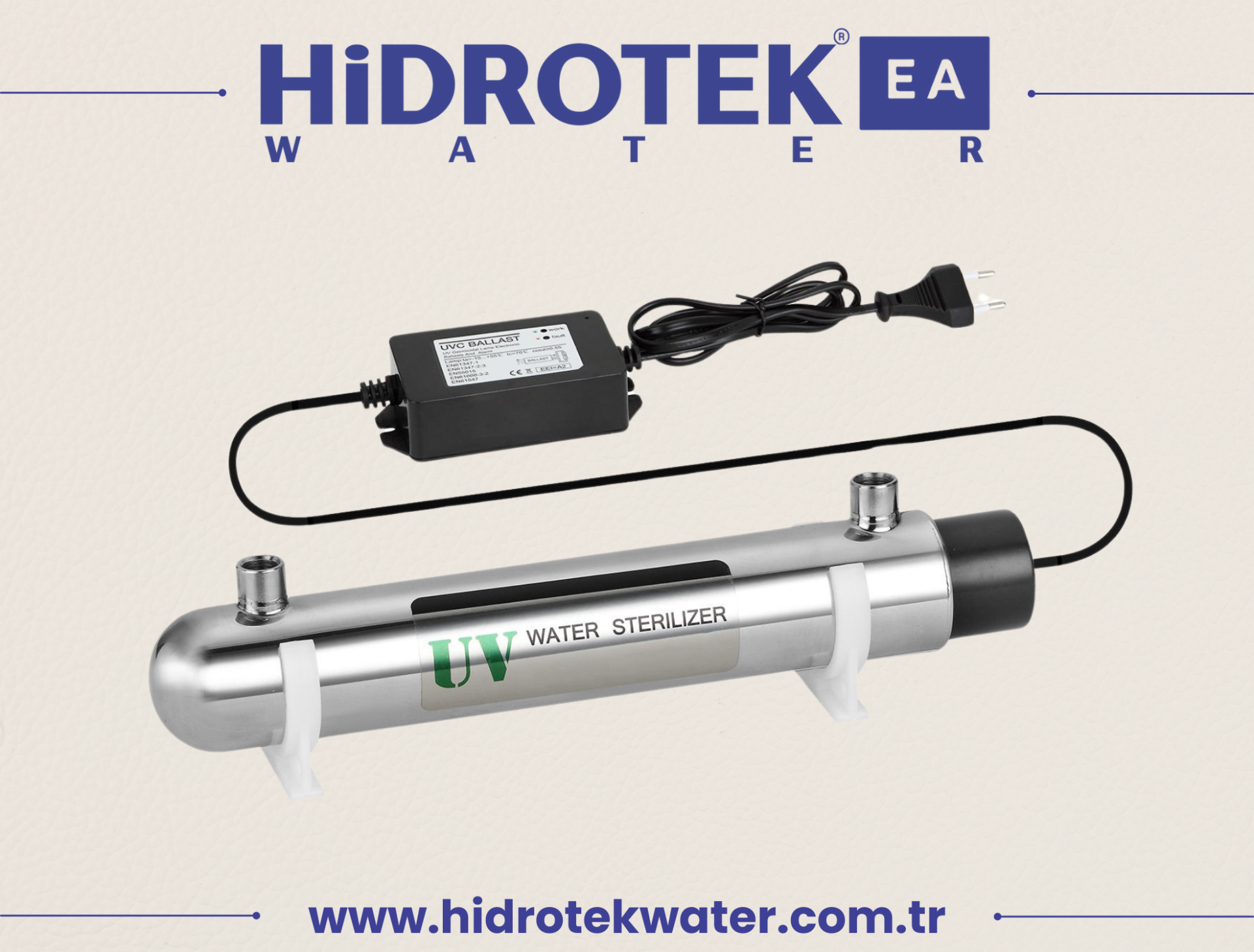 Hidrotek EA Water Ultraviyole Filtre Seti