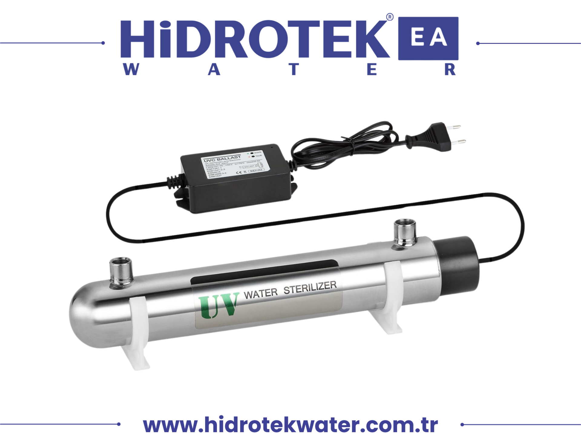 Hidrotek EA Water Ultraviyole Filtre Seti (Servis Hariç)