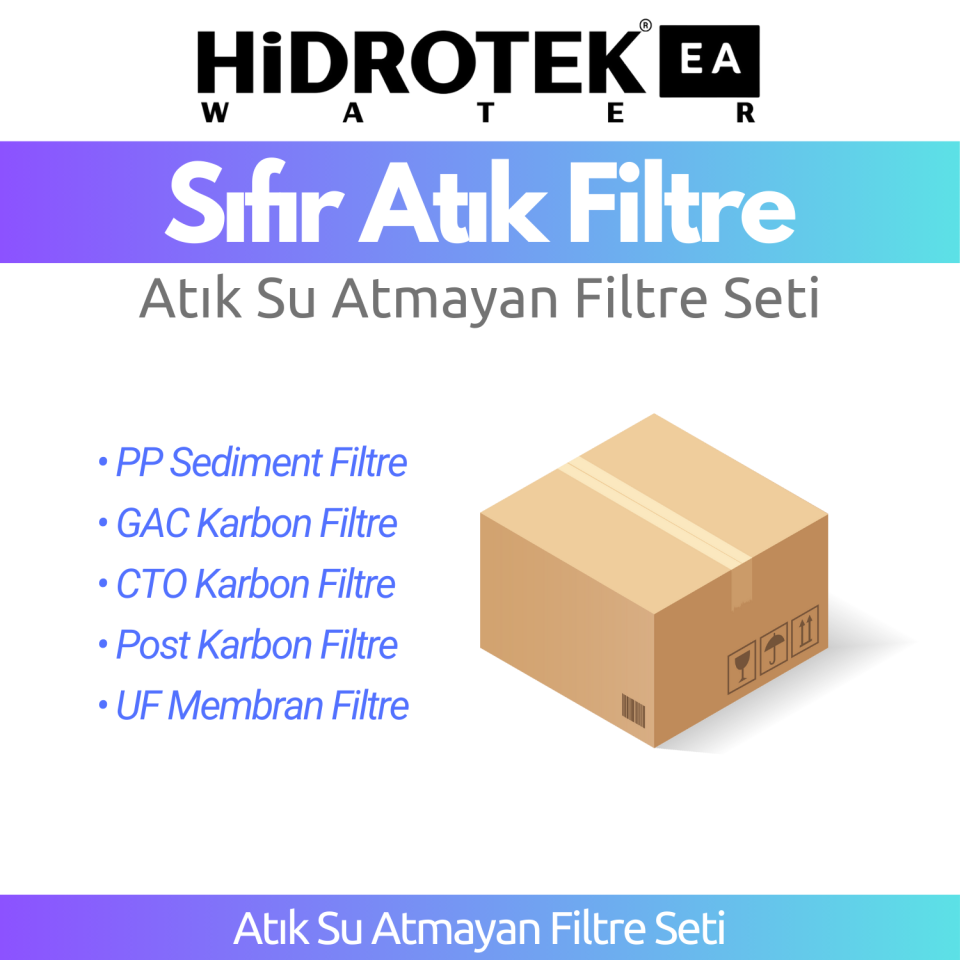 Hidrotek EA Water Atık Su Atmayan Su Arıtma Cihazı İçin 1 Yıllık Değişimi - SERVİS DAHİL