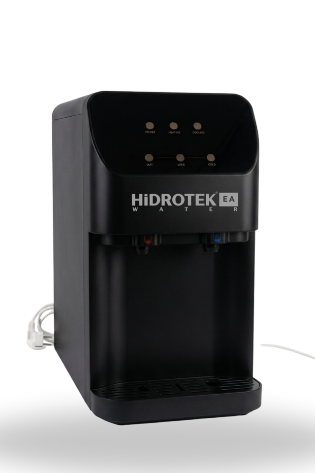 Hidrotek EA Water Alkali Mineralli pH 9 İyonizer Tezgah Üstü Şebeke Bağlantılı Mini Canlı Su Sebili