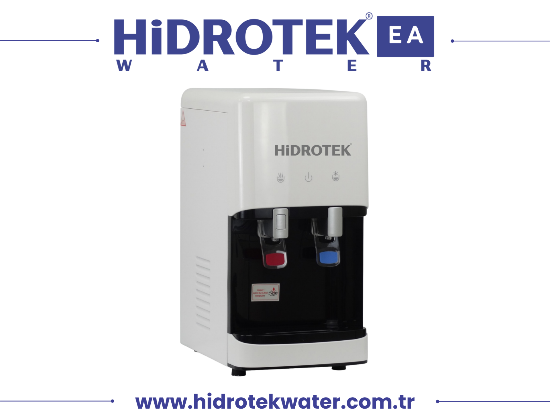 Hidrotek EA Water Alkali Mineralli pH 9 İyonizer Tezgah Üstü Şebeke Bağlantılı Mini Canlı Su Sebili