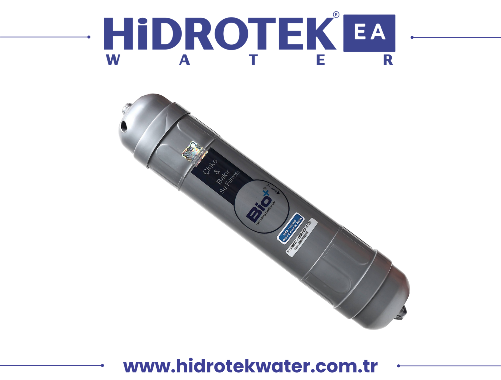 Hidrotek EA Water pH 9 Alkali Çinko ve Bakır Mineralli Su Filtresi