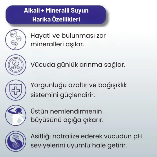 Hidrotek EA Water Hidrojen Açısından Zengin, Alkali, Antioksidan, Mineralleştirici Su Filtresi 11''