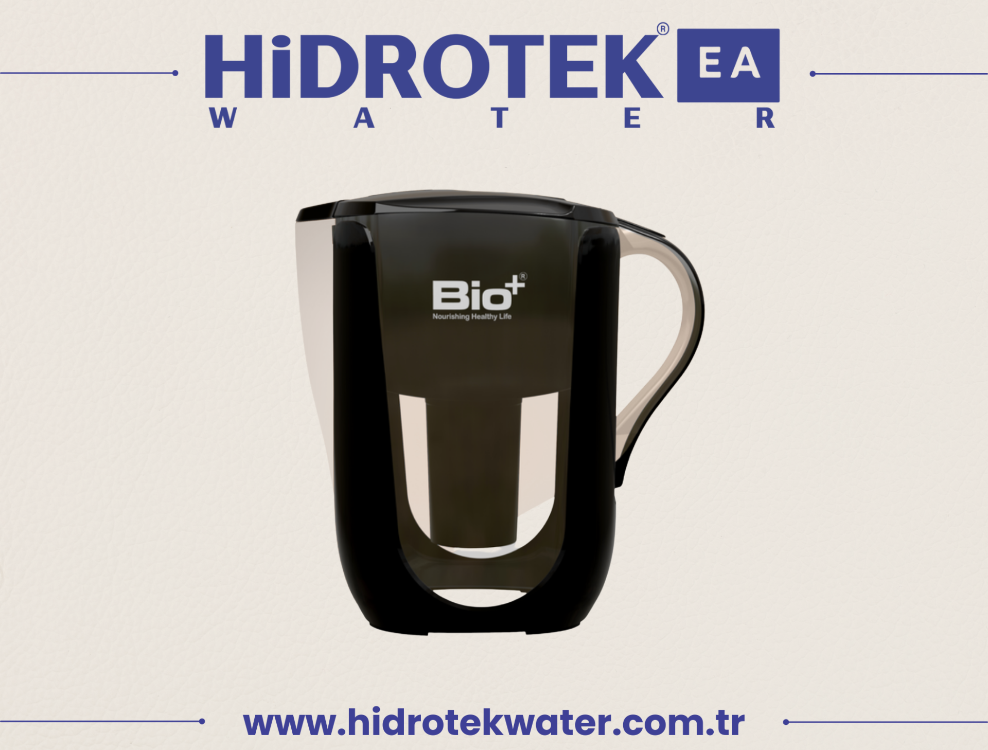 BİOPLUS SS H2AAA+ Mineral Sürahi (SİYAH)