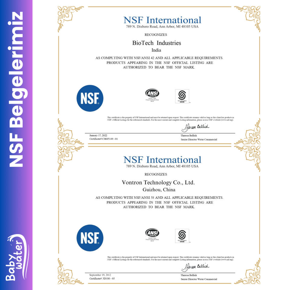 BabyWater Alkali pH 8,5 Bebekler için Sağlıklı Su Üretim Cihazı