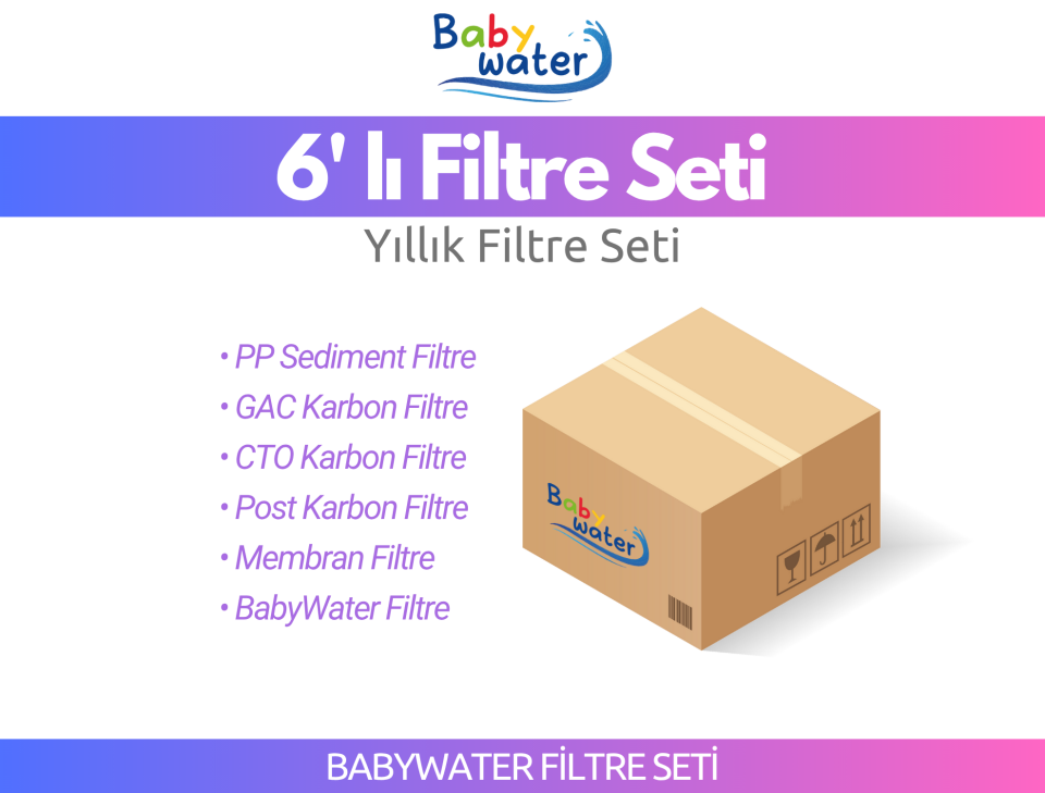 BabyWater Tam Takım Filtre Seti - SERVİS DAHİL