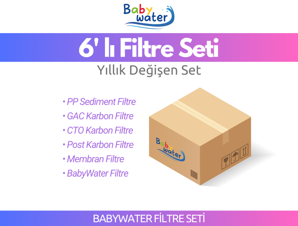 BabyWater Tam Takım Filtre Seti (Servis Hariç)